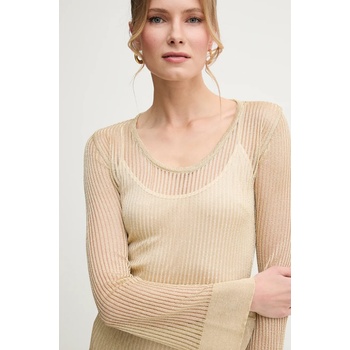 Simona Corsellini Рокля Simona Corsellini в златисто дълга с кройка по тялото P25CPABO02 (P25CPABO02)