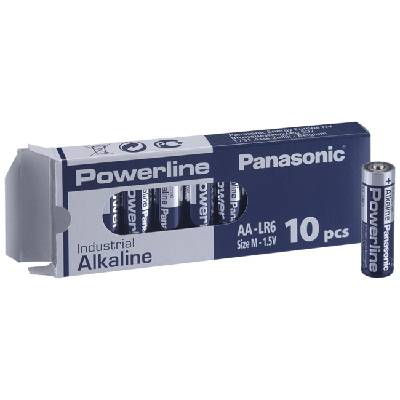 Алкални батерии индустриални LR6 AA 1, 5V 10PK INDUSTRIAL Powerline PANASONIC (PAN-BA-LR6-10PK-IND)