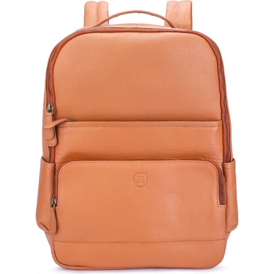 Jaipurleathers městský kožený Oliver karamel 22 l