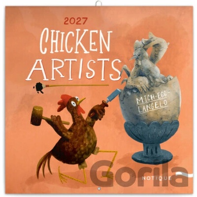 NOTIQUE Poznámkový Chicken Artists 30 x 30 cm 2027