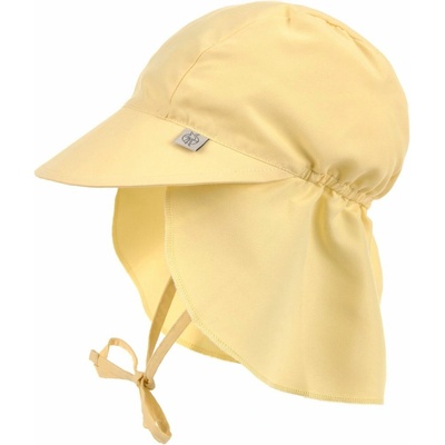 Dětský klobouk Lassig Sun Protection Flap Hat pale yellow