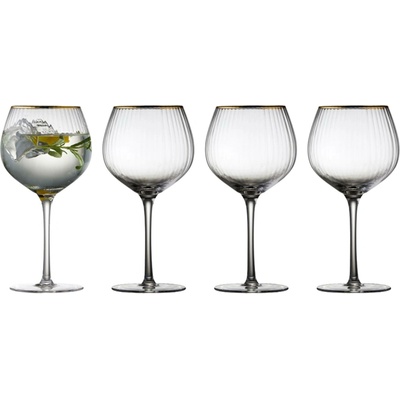 Lyngby Glas Palermo Gold sklenice na gin 4 x 650 ml