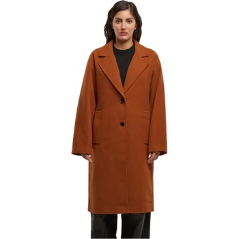 Urban classics Палто Urban classics Oversized Long coat - Brown (Fox Brown)