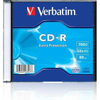 Verbatim CD-R 700MB 52x, Extra Protection, slim, 1ks (43347)