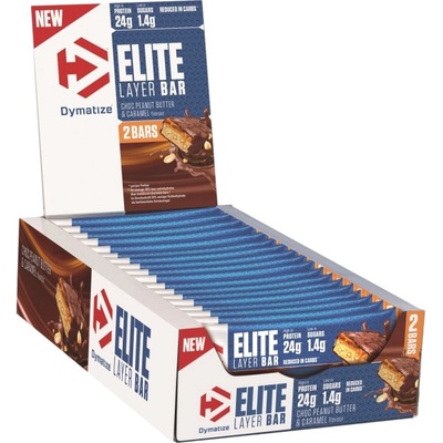 Dymatize Elite Layer Bar [18 x 60 грама] Шоколад с фъстъчено масло и карамел