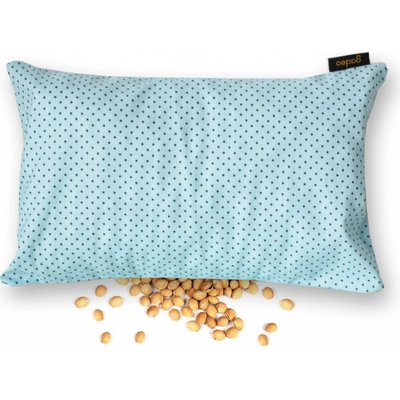 GADEO nahřívací třešňový polštářek POLKA DOTS tyrkys 18x28 cm – Zboží Dáma