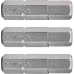 Fortum Комплект от 3 шестостенни накрайника FORTUM, H 6 x 25 мм, S2 4741508 (4741508)