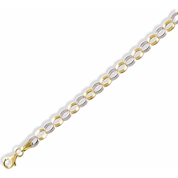 Gemmax Jewelry zlatý řetězový žlutý a bílý lesk GLBCNxx0423