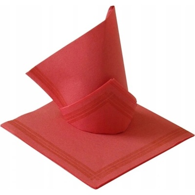 Paper Design Ubrousky Tendance 2V červené s proužkem 38x38cm