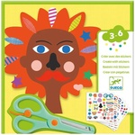 DJECO Творчески комплект със стикери Djeco - Прически (DJ09045) - ozone