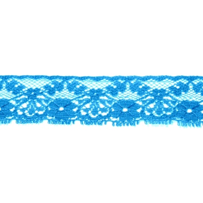 Krajka pevná 25mm nylon 541206 metráž - více barev Barva: 0012 tyrkysová