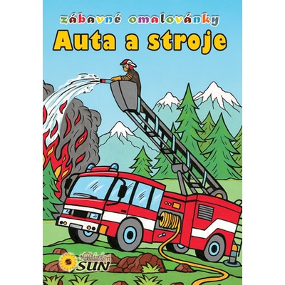 Auta a stroje Zábavné omalovánky