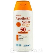 JutaVit Apotheke Solar Sun lotion opaľovacie mlieko SPF50 200 ml