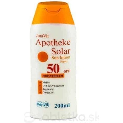 JutaVit Apotheke Solar Sun lotion opaľovacie mlieko SPF50 200 ml