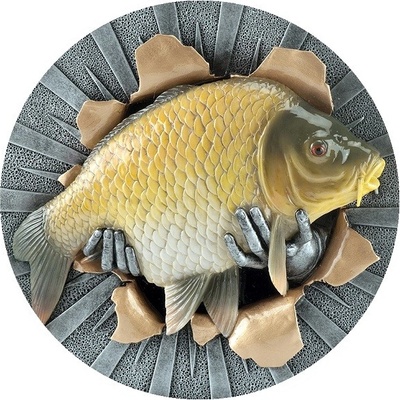 VIZINGR Ryba MAXI emblém K1076-5cm