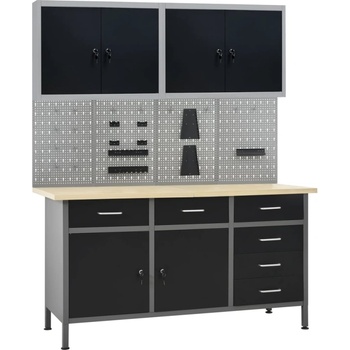 HABA Работна маса с четири стенни панела и два шкафа Simmons (V3053435)