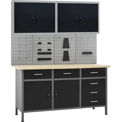 HABA Работна маса с четири стенни панела и два шкафа Simmons (V3053435)