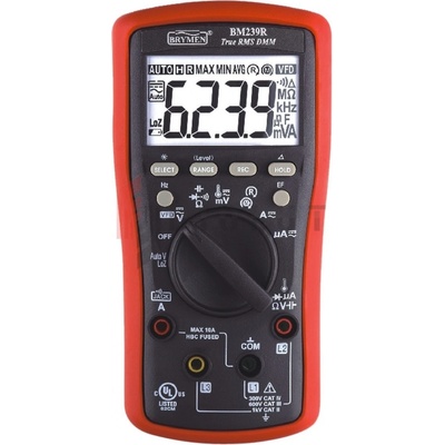 BM239R Multimeter TRMS (AC + DC) VFD EF 50 kHz Test odstreďovania teplôt
