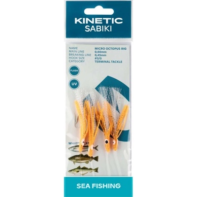 Kinetic mořské návazce Sabiki Micro Octopus 3/0 Chartreuse UV