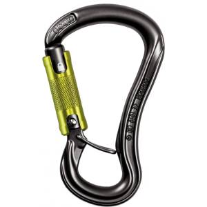 Ocun Заключващ се карабинер Ocun Condor HMS Twist HMS carabiner - Anthracite / Green - размер One Size (323-0142-0211)