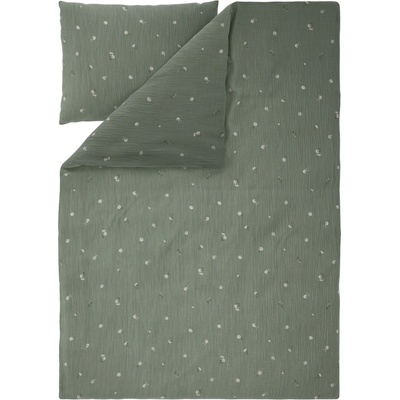 Livarno Mušelínové povlečení květiny/bílá 140x200 70x90 – Zboží Dáma