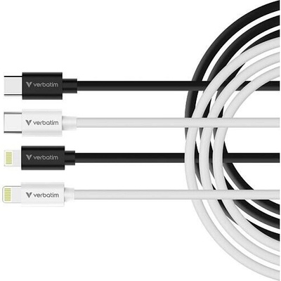 Verbatim 32392 USB-C na Lightning 100cm černý bílý 2ks