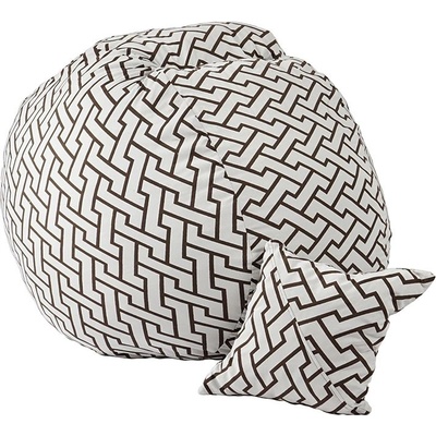 PUFRELAX Комплект Барбарон и декоративна възглавница, Перящ се калъф, Подходящ за деца, 450л (puf-m-mp-pt-zab)