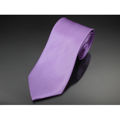 AMJ kravata pánská šikmý proužkovaný vzor KU0034 světle fialová – Zboží Mobilmania