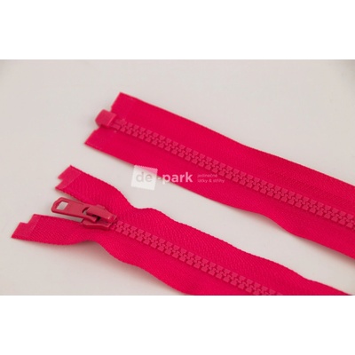 de-park Zip YKK - 50cm - dělitelný - sytě růžová - 345