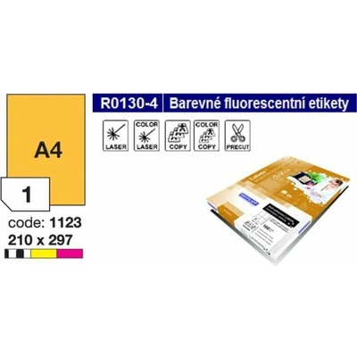 Rayfilm R0133 1123 210 x 297 mm A4 oranžové fluo 1 list