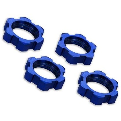 Traxxas гайка на колелото 17mm алуминиева синя (4)
