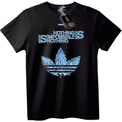 NOONEBRAND Тениска Adidas нищо невъзможно вода - 7XL, Black
