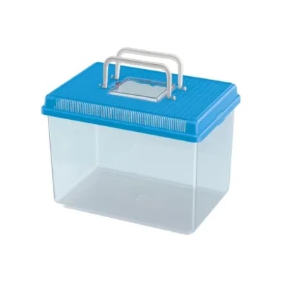 Ferplast - Geo Flat Large - Контейнер за транспортиране на рибки и костенурки с дръжка, 6 литра, 30х20х20, 3 см