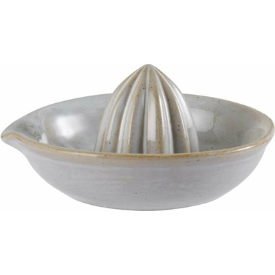 Ib Laursen Keramický lis na citrony Light Grey, šedá barva, keramika