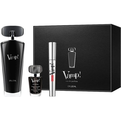 PUPA Pupa Комплект Vamp! Black - Парфюмна вода, Спирала и Лак за нокти, 50 + 2 х 9 ml