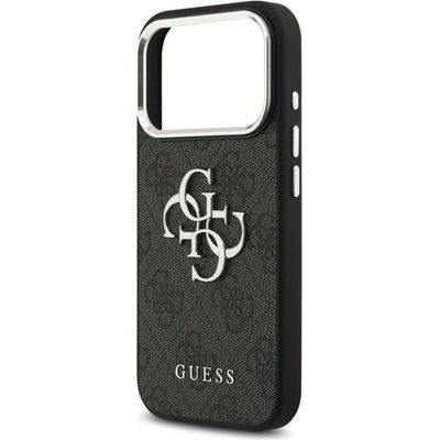 CG Mobile iPhone 17 Pro GUESS 4G BIG CLASSIC LOGO Силиконов удароустойчив заден капак с кожен ефект за iPhone 17 Pro GUESS 4G BIG CLASSIC LOGO Силиконов удароустойчив заден капак с кожен ефект, BLACK/REW GUHCP17LP4G4SMCK (GUHCP17LP4G4SMCK)