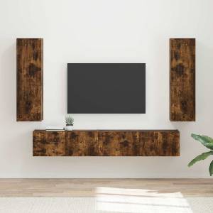 vidaXL Комплект ТВ шкаф 3 бр. 30 x 31 x 100 см Димян дъб (3408984)