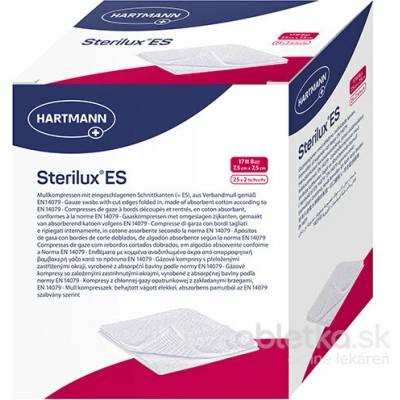 Sterilux ES kompres sterilný 7,5 x 7,5 cm 2x25 ks (50 ks)