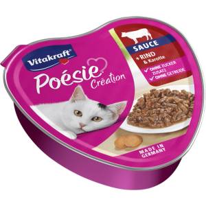 Vitakraft POÉSIE - Консерва "Сърце" - Говеждо и моркови - хапки в сос