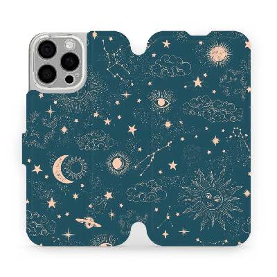 Flipové pouzdro Mobiwear - Apple iPhone 16 Pro Max - VP14S Magický vesmír (Knížkové flip pouzdro, obal, kryt na mobil Apple iPhone 16 Pro Max - VP14S Magický vesmír, materiál Umělá kůže + TPU - ochran