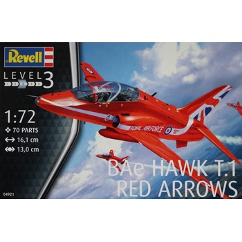 Revell BAe Hawk T.1 Arrows ModelKit 04921 červená 1:72