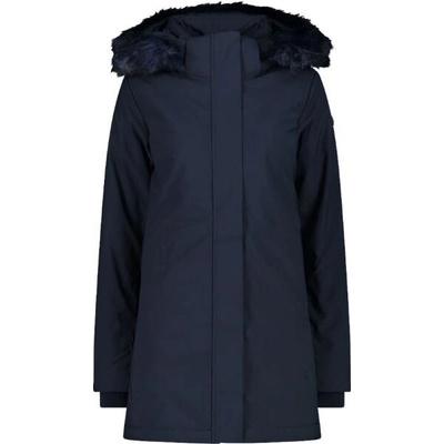 CMP Woman Coat Zip Hood tm.modrá