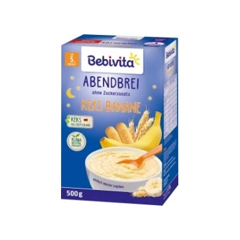 Bebivita Večerní se sušenkami a banánem 500g