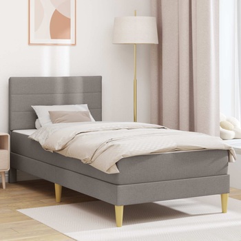 vidaXL Рамка за легло Таупе 100 x 200 cm Полиестер (3414942)