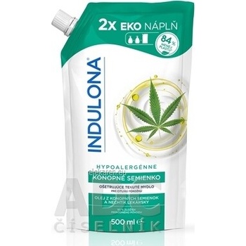 Indulona Tekuté mydlo náhradná náplň Konopné semienko 500 ml