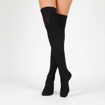 Дамски 7/8 чорапи в черен цвят