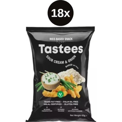 Tastees snack smetana a cibulka 18x65g