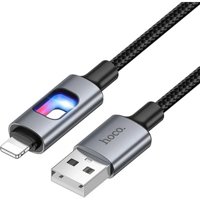 hoco. iPhone 5 / iPod touch 5 / 5S HOCO U144 кабел за данни USB - Lightning, 120 см, ЧЕРЕН (U144_B)
