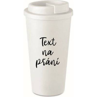 Giftie TEXT NA PŘÁNÍ bílý termohrnek 475 ml