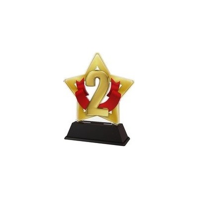 Poháry Bauer Akrylátová trofej STAR001M90 Čísla 2. místo